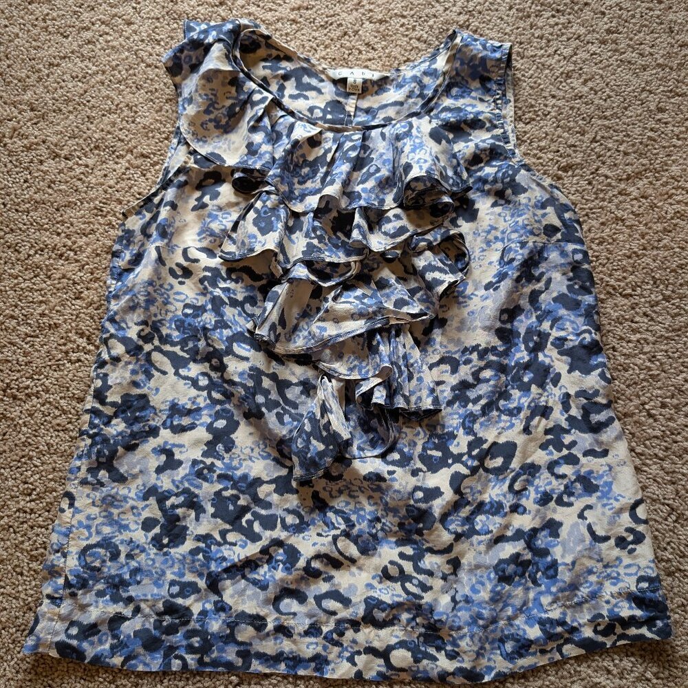 Cabi flowy tank top size small 100% silk
